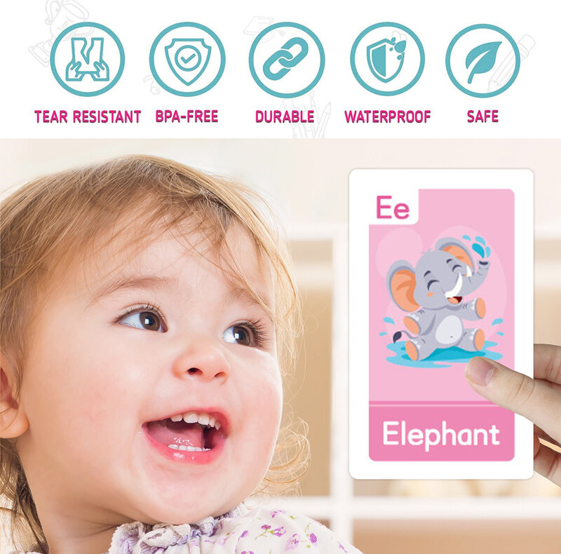 58pcs Kinder früh kindliche Lern karten zum Lernen von Formen/Farben/Zahlen Englisch abc Buchstaben für Kinder erziehung Spielzeug