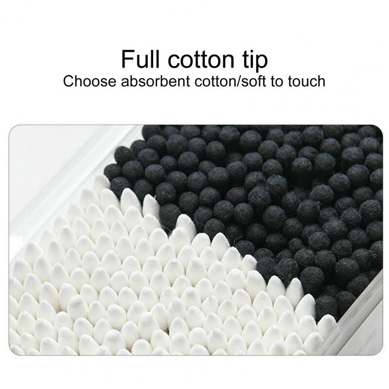 300 pz/scatola bastoncini di cotone multifunzionali per la pulizia del viso bastoncino di cotone facile da pizzicare albero di carta resistente uso quotidiano