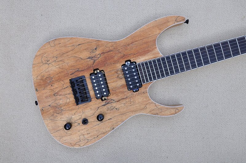 Flyoung naturalny kolor drewna gitara elektryczna 6 struny gitara elektryczna OEM gitary