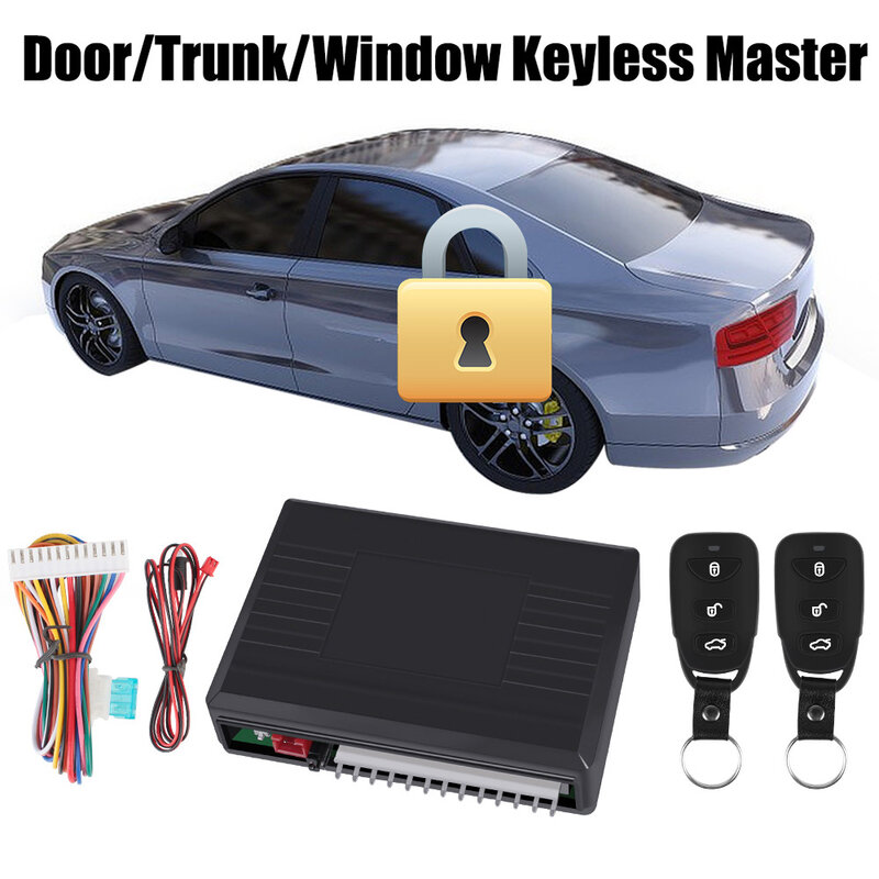 Carro Remoto Central Door Lock Keyless Control Kit Sistema alarme Controle remoto