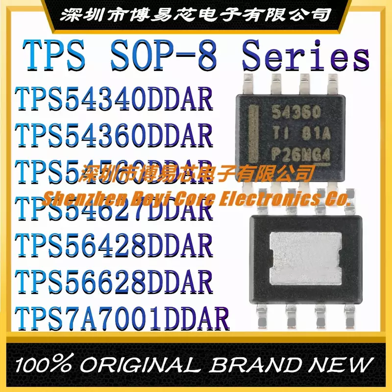 Chip IC genuíno original, Novo, TPS54340DDAR TPS54360DDAR TPS54560DDAR TPS54627DAR TPS56428DAR TPS56628DAR TPS7A7001DAR