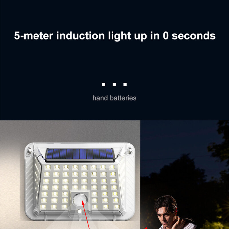 Lampu SOLAR dinding ไฟติดผนังพร้อมไฟ LED 90ดวง3โหมดความสว่าง IP65โคมไฟพลังงานแสงอาทิตย์กันน้ำสำหรับสวนกลางแจ้ง