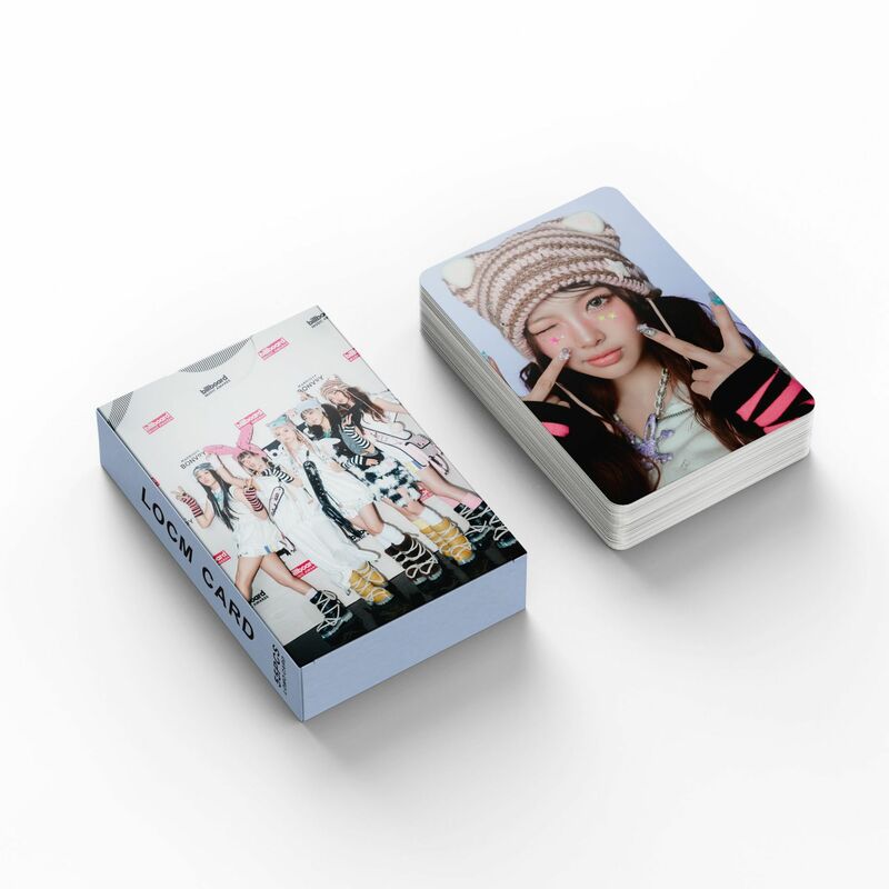 55 Stuks Kpop Jeans Lomo Kaart Nieuw Album Aandacht Newjeans Album Meisjes Fotokaart Ansichtkaart Fans Cadeaubonnen