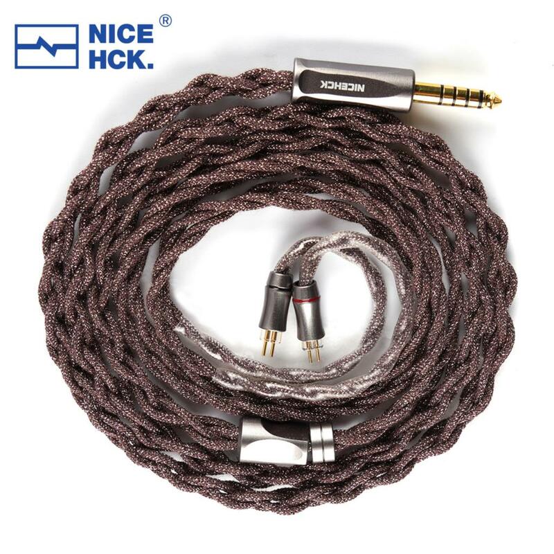 NICEHCK ChocJam кабель 7N посеребренный OCC + посеребренный критически отожженный медный OFC разъем 2Pin для Asgard OH5 Nova 1,3