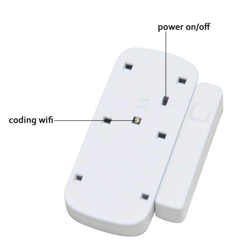 Allarme antifurto Wifi Tuya porta Wireless intelligente porta intelligente magnetica per uso domestico ricarica USB magnetica ottieni uno stato dinamico