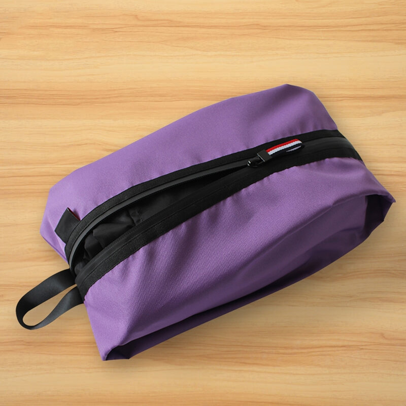 Custodia portatile abbigliamento per la casa organizzatore di viaggi armadio di stoccaggio impermeabile multifunzione antipolvere con borsa per scarpe con cerniera