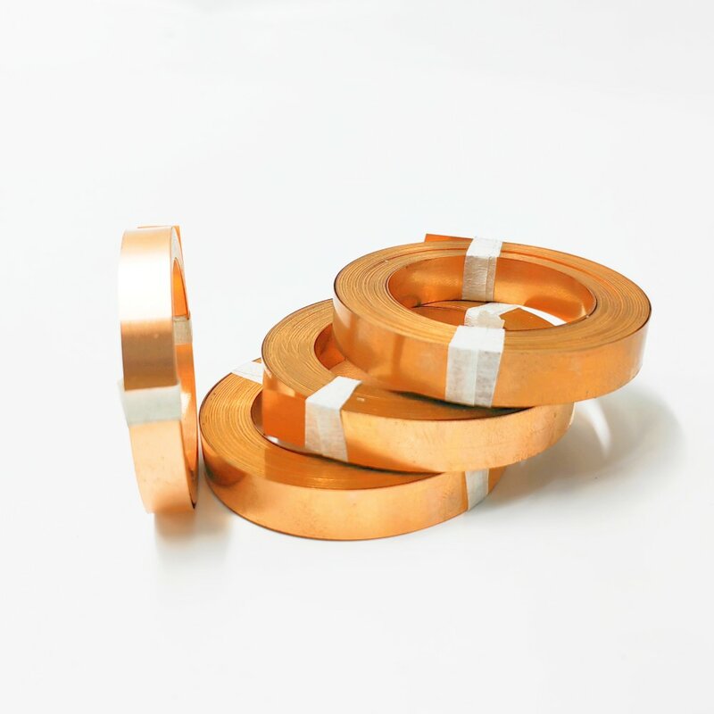 99.99% Pure Copper 5 Meter High Purity T2 Copper Strip Strap For 18650 21700 Lithium Battery Connection Copper Strip Welding