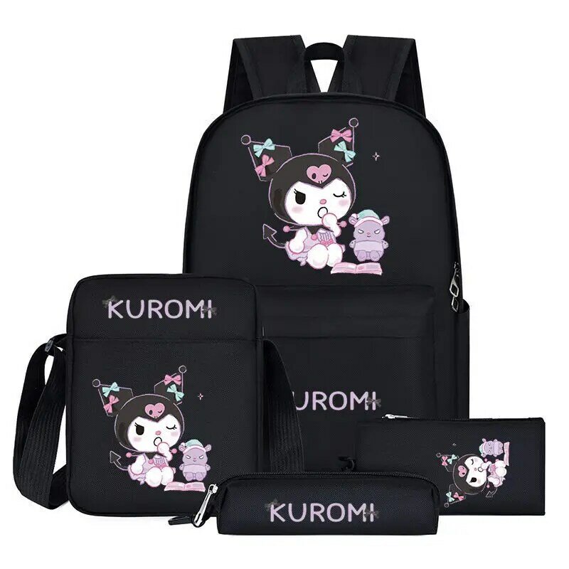 Sanrio coolomi กระเป๋านักเรียนน่ารัก, กระเป๋าเป้สะพายหลังความจุขนาดใหญ่ทันสมัยสำหรับนักเรียนชายและหญิง