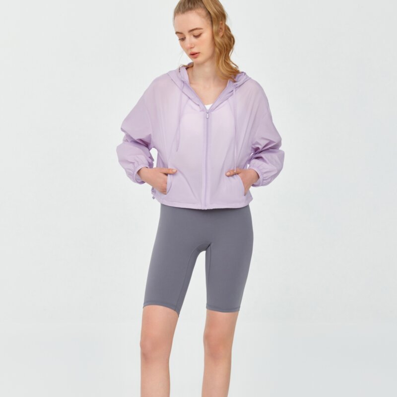SPF เสื้อผ้าไหมพรมกันแดดของแท้สำหรับผู้หญิงเสื้อผ้า UPF50 + UV ทนทานเนื้อผ้าบางระบายอากาศได้ดีเสื้อผ้ากีฬาขี่จักรยานป้องกันแสงแดด