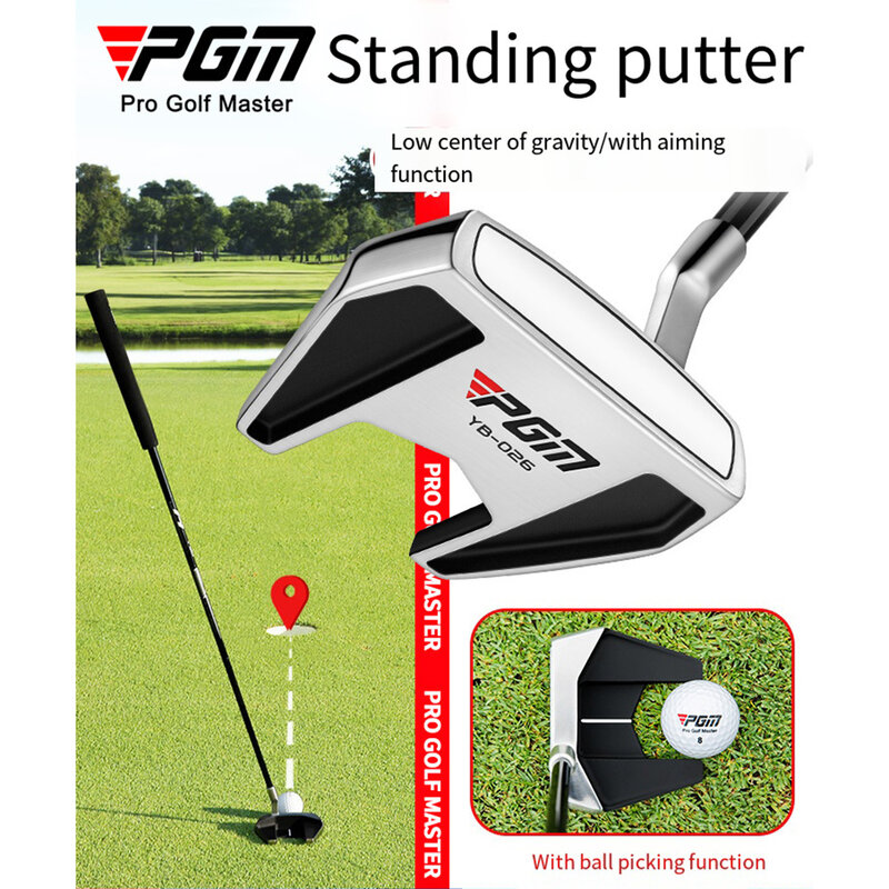 Kij golfowy PGM Stand Up Golf Putter Low CG ze wał stalowy nierdzewnej Golf akcesoria do golfa TUG054 przyda się do gry w golfa