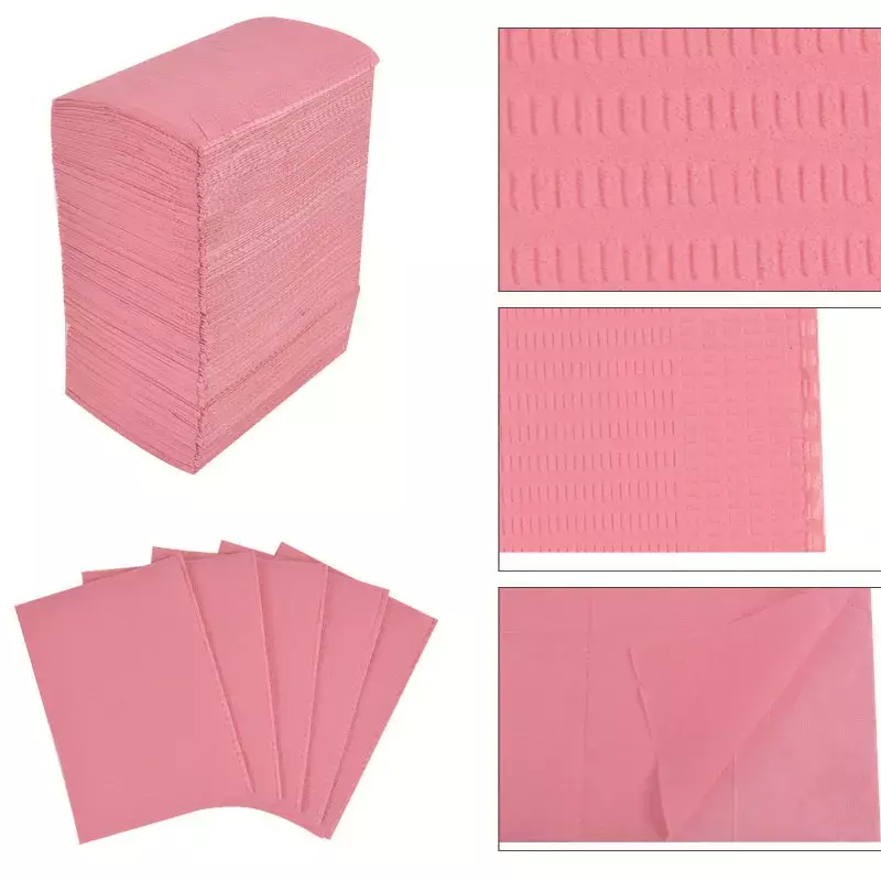 20pcs Nail Polish Disposable Hand Cushion Holder Tablecloth Lint Paper Pad Nails Art Cleaning Hand Mat Napkin Manicure Tools