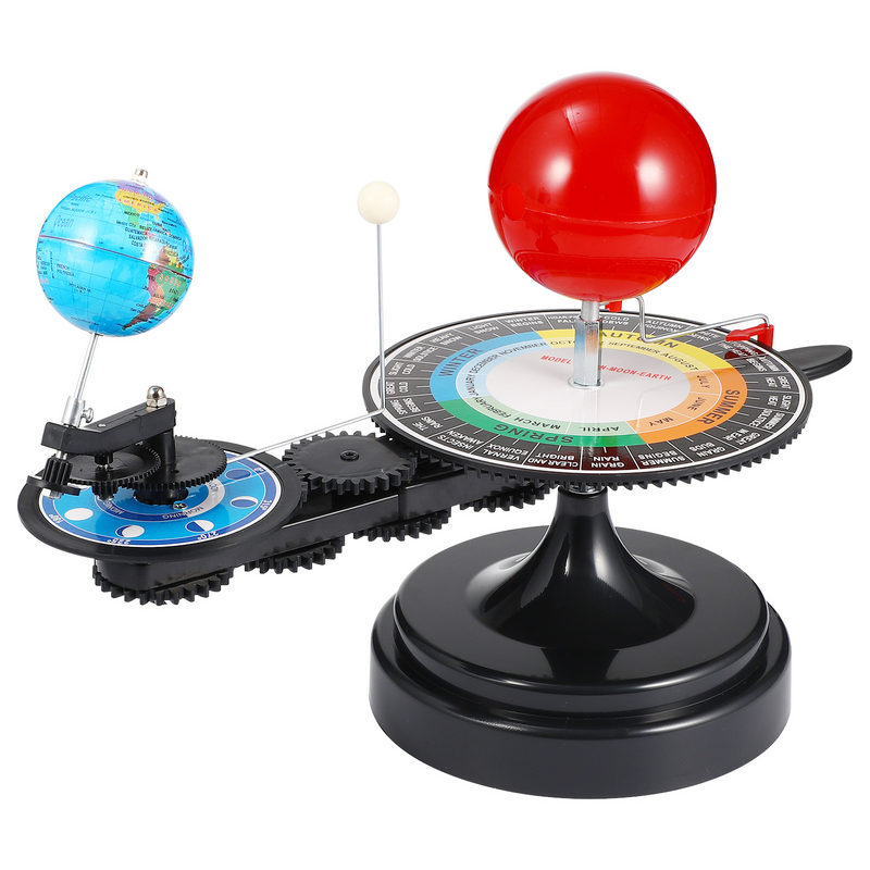 Kit de modelo de sistema Solar, globo terráqueo, sol, luna, sistema Solar Orbital giratorio alrededor del tallo del sol, juguete Orbital