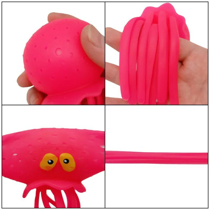 Babybadspeelgoed Spons Water Absorberende Octopus Knijpen Stress Reliëf Speelgoed Zomer Zwemmen Speelwater Speelgoed Voor Kinderen