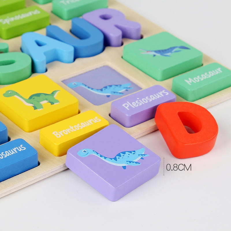 Brinquedos De Enigma De Madeira Para Crianças, Combinando Blocos De Construção, Educação Pré-Escolar Montessori, Jogo Do Alfabeto, Brinquedo Do Festival Das Crianças, 1Pc