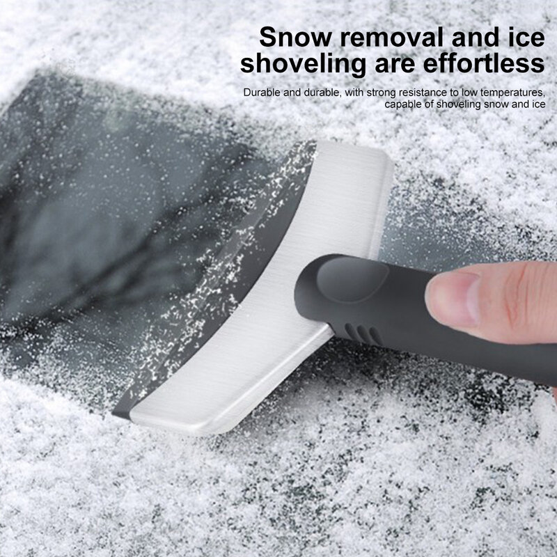 Durable Car Snow Shovel Car Windshield Snow Removal Scraper Ice Shovel Window Cleaning Tool Quick Clean Brush For All Cars Snow