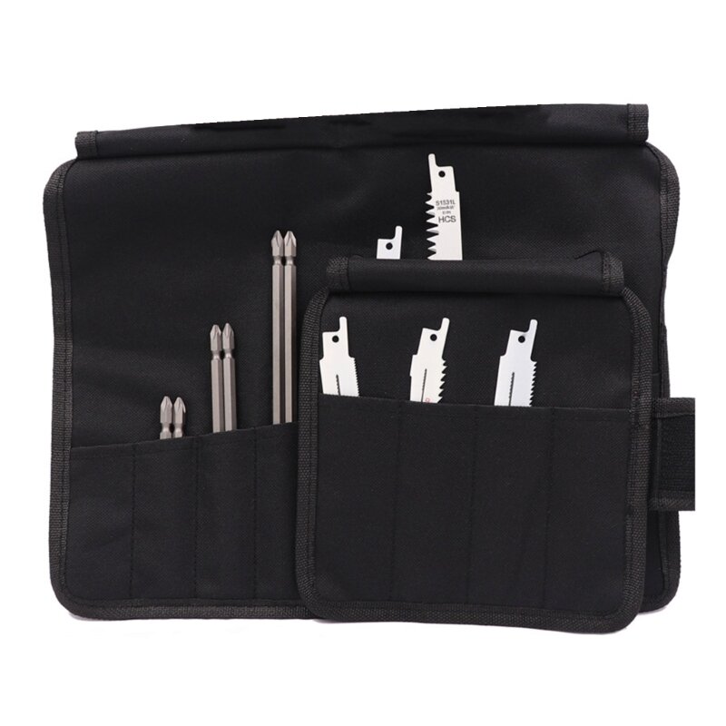 Durable Functional Wrench Bag Tool Storage Case Holder Pocket Case Suitable for Reciprocating SawBlades