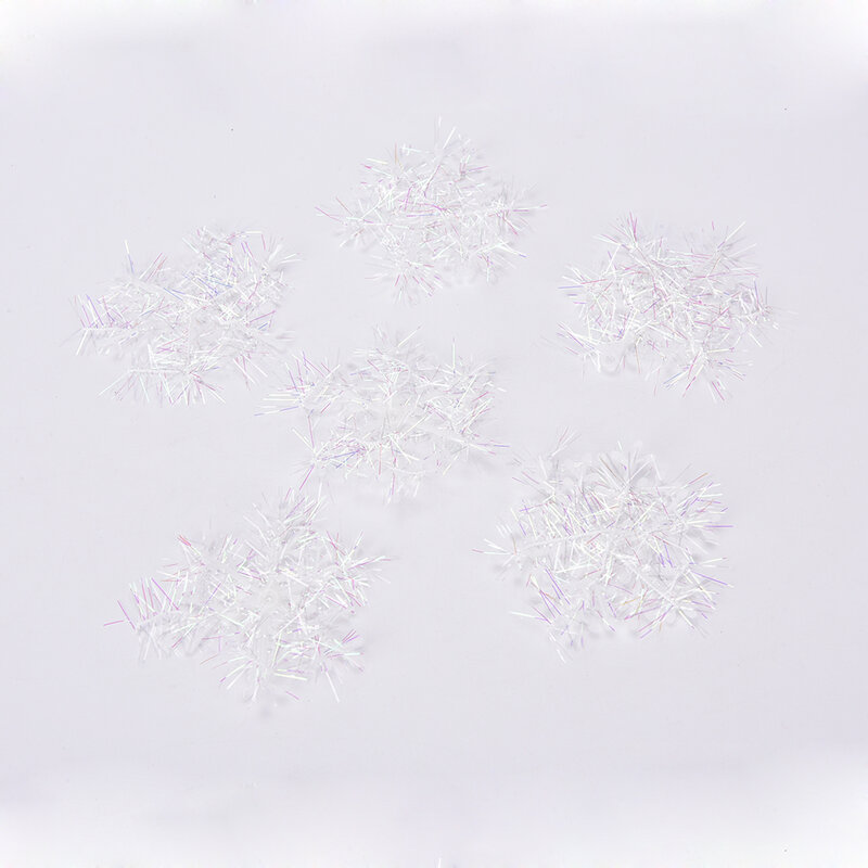 Ornements de flocon de neige blancs, décorations d'arbre de Noël, 6 pièces, 12 pièces, 30 pièces, 60 pièces