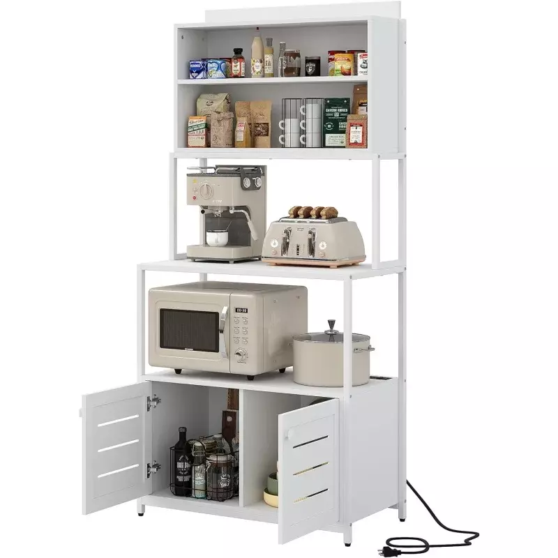 5-уровневая кухонная фоторозетка Furniouse, промышленная стойка для микроволновой печи с полками, Кухонное бытовое хранилище Sh