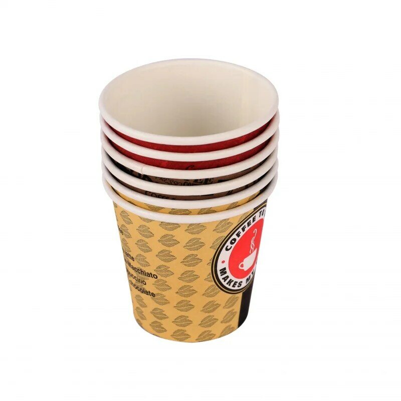 Customized productWholesale Printing 4oz 6oz 7oz Single Wall Disposable Paper Cups customized hot coffee paper cup
