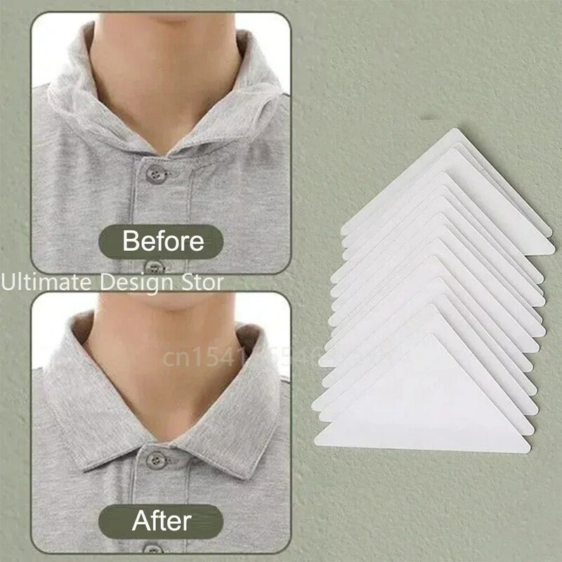 30/50pcs Collar Stickers Fixed Shirt Collar Support Stereotyped Stickers For Easy Use Disposable Collar Does Not Curl Or Warp