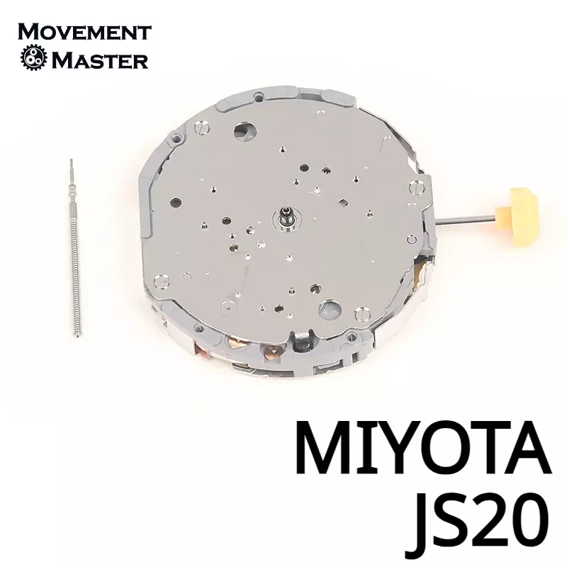 Miyota js20クォーツムーブメント、時計修理部品およびアクセサリー、6本の針、3.6.9小秒、オリジナル日本、新品