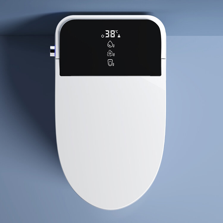Frete grátis eua smart floor mounted toilette sensor flush intelligentes automático quente seco s-armadilha toalete