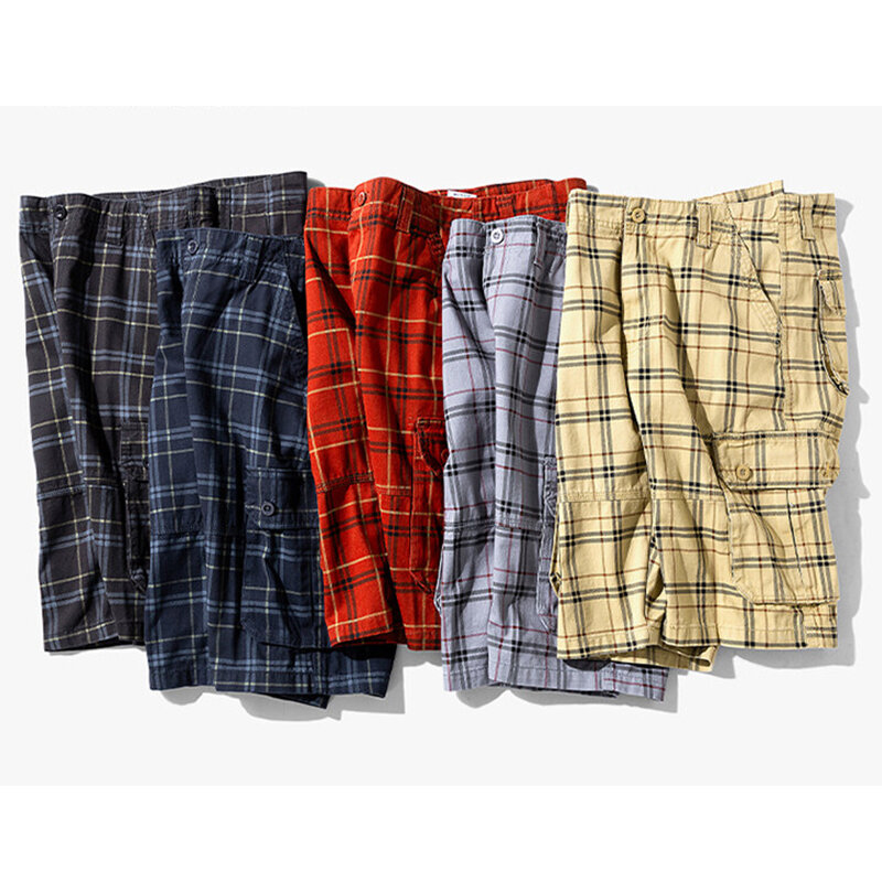 Pantalones cortos de algodón para hombre, Bermudas tácticas informales con múltiples bolsillos, transpirables, de secado rápido, estilo militar, para verano