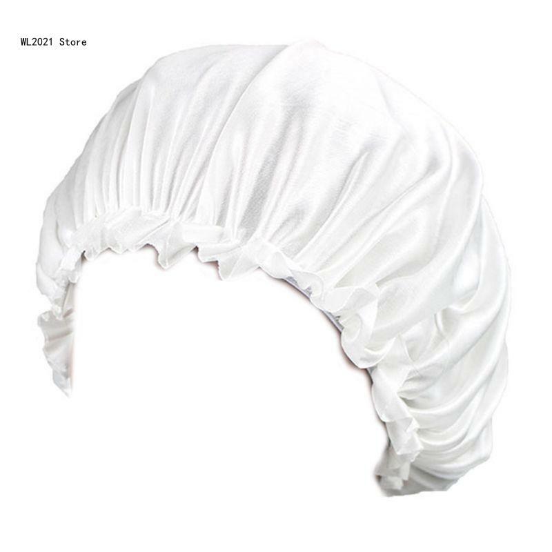 Topi Tidur Topi Rambut Wanita Pita Elastis Topi Malam Rambut Rontok untuk Penutup Kepala