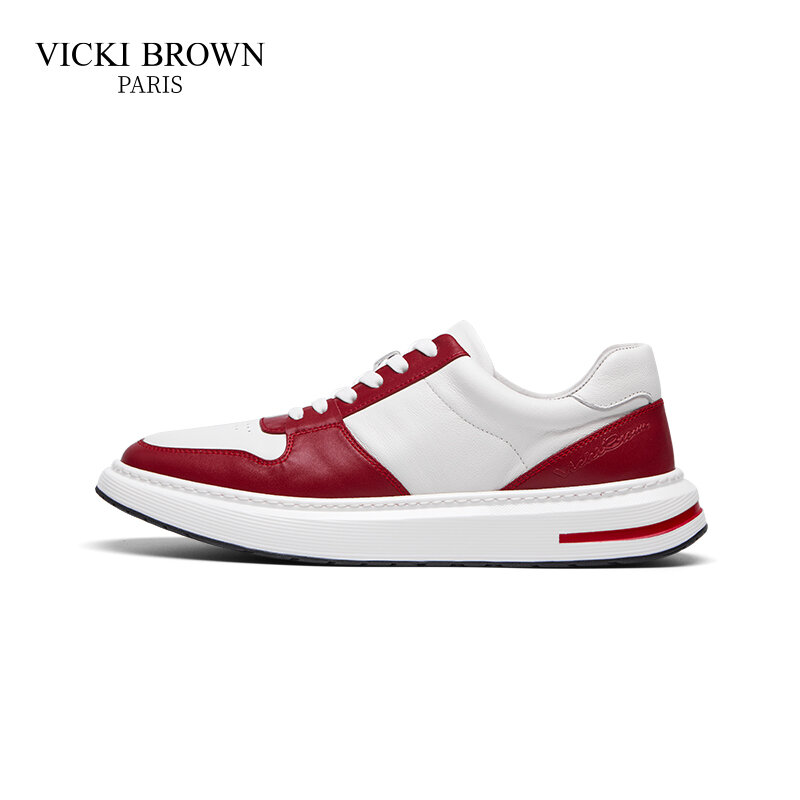 Модный высококачественный бренд VICKI коричневый Дизайн Лоскутная Мужская обувь для скейтборда, повседневная спортивная обувь, несколько цветов