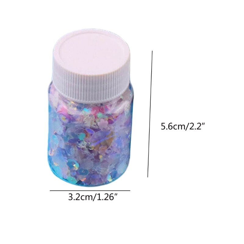Sparkling Resin Sequins for Resin Casting Art Glitter Resin Filler Luminous X3UD