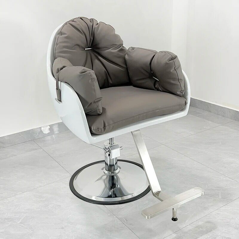 Stołek wygodny krzesła fryzjerskie kosmetyczny luksusowy kosmetyczny fryzjer krzesła fryzjerskie obrotowa Silla De Barbero wyposażenie salonu