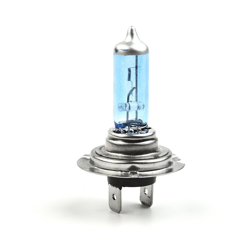 Auto lâmpada do farol do carro do halogênio, bolhas ultra brancas-azuis claras, tubo de vidro de quartzo, tubo de vidro, 12V-6000K, H7, 55W, 10Pcs