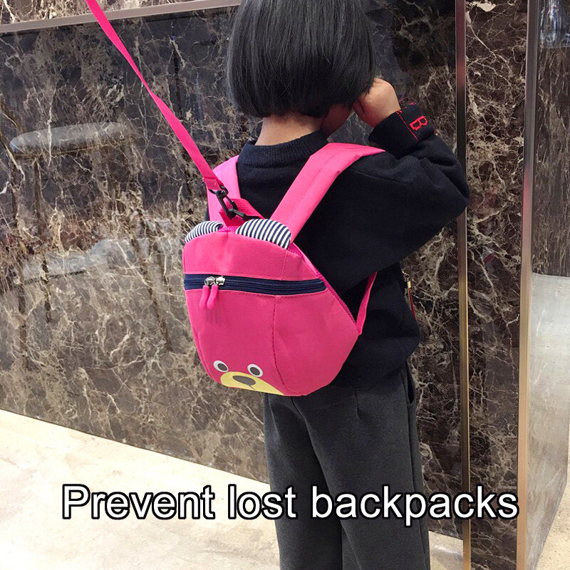 Cartoon Teddy Bear Boys Girls Backpack Kindergarten Primary Secondary School Backpack Portable Anti Loss Large Capacity Backpack