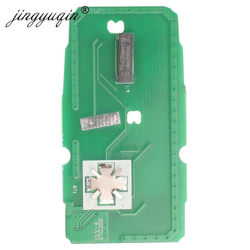 Jingyuqin-placa de circuito chave do carro, KR55WK49264 para Volvo XC60 S60 S60L V40 V60 S80 XC70, 5 botões, 433Mhz, PCB FSK ID46 7953, 10pcs