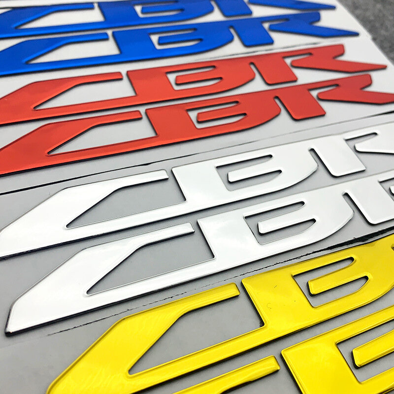 Motocicleta 3D Emblema Badge Decal, Tanque Elevado Logotipo, Acessórios para Honda CBR 125R 250R 250RR 500R 650R 650F 600RR 1000RR