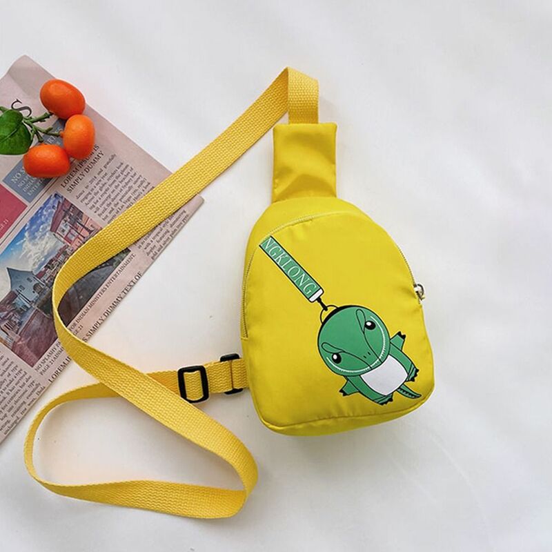 Bolsos de dibujos animados para niños, Mini bolso de pecho de nailon de dinosaurio de moda, bolsos cruzados para viajes al aire libre