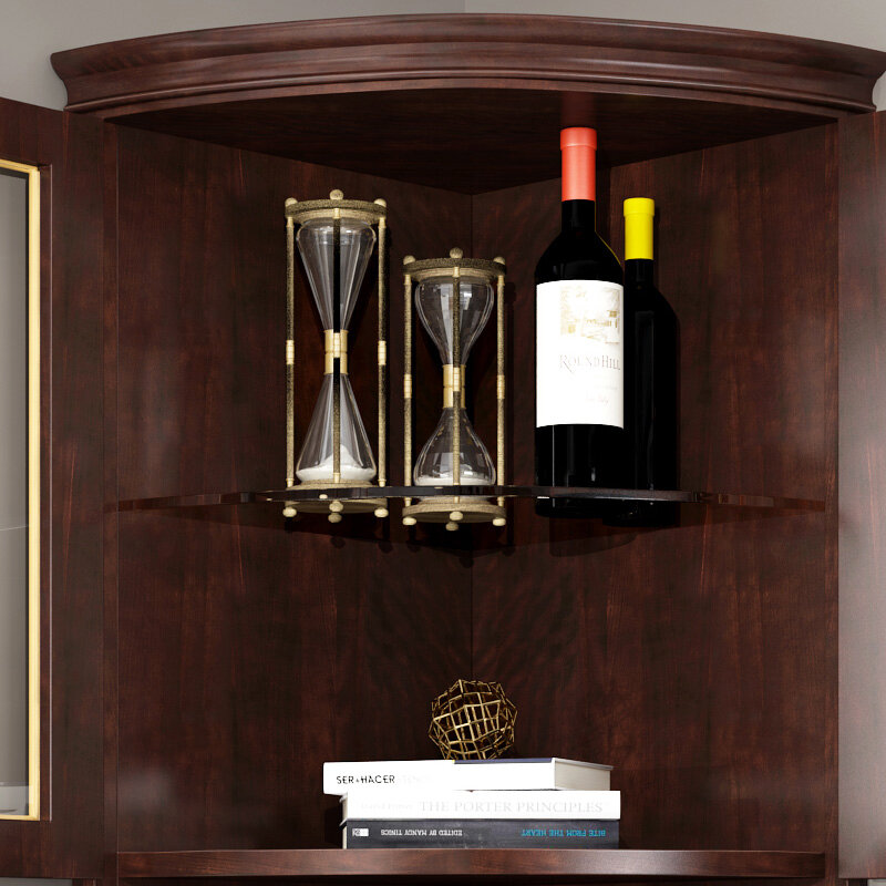 Lekki luksusowy szafka do wina z litego drewna salon gablota jadalnia półka narożna narożna szafka kredensowa