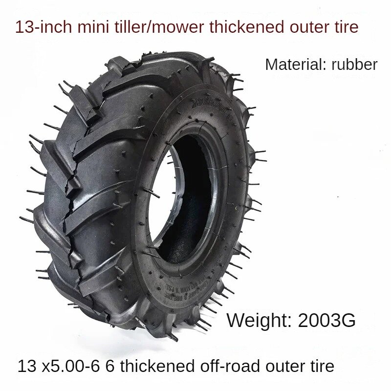 13 Inch4.10/3.50-6 13X5.00-6 4.10-6 Wheel Hub Tire Is Suitable for Electric Kart Racing Dune Buggy Mower and Sweeper Vacuum Tire
