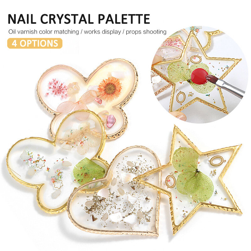 Random Pattern Beautiful High-quality Easy To Use Versatile Creative Creative Nail Art Color Plate Crystal Carnelian Palette