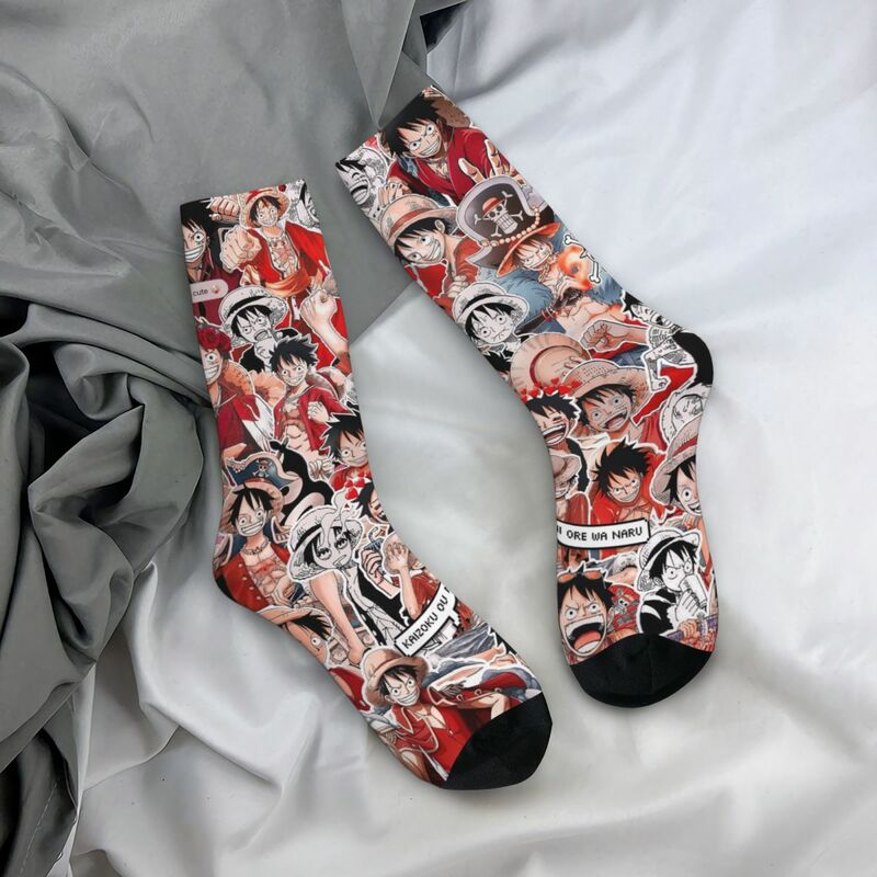 New Men's Socks Casual Japanese Anime Japan Manga Sock Polyester Graphic Women Socks Spring Summer Autumn Winter