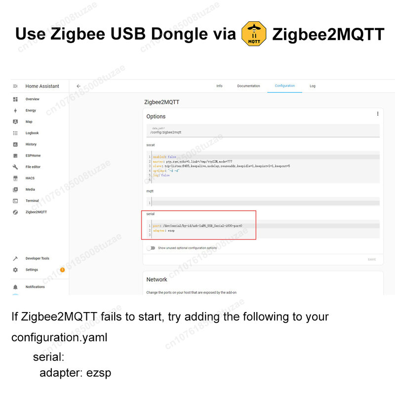 Zigbee สมาร์ทเกตเวย์ USB ดองเกิลฮับสมาร์ทโฮม ZB-GW04เสาอากาศ PCB เกตเวย์โมดูลชิป USB ทำงานร่วมกับผู้ช่วยบ้าน Z2M