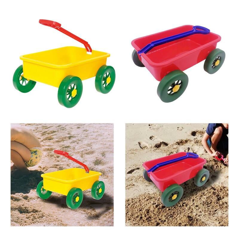 Berpura-pura bermain Wagon mainan musim panas pasir mainan troli untuk luar ruangan pantai musim panas