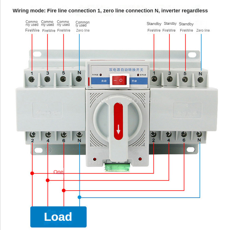 Interruptores do interruptor de transferência, ats automáticos, interruptor de transferência duplo do poder, tipo de MCB, 3P, 4P, 16A, 63A, 380V