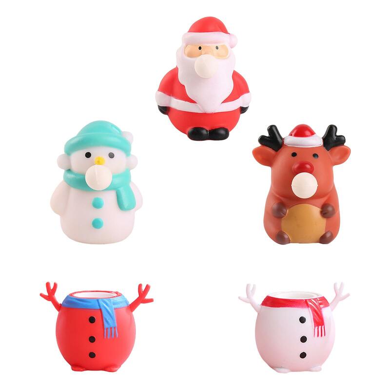 Novidade Funny Christmas Spit Bubble Relaxing Toy, brinquedo sensorial para favores de festa, presentes de Natal, Basket Filler for Children