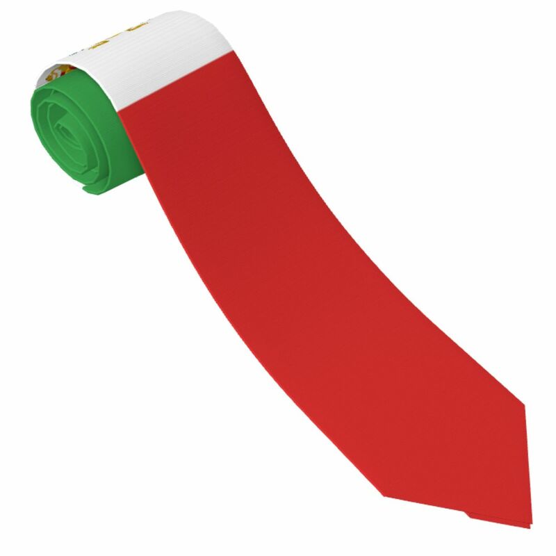 Krawat z flagą Iran Karnataka odzież na co dzień przyjęcie krawat modne krawat Retro dla męskiego krawata graficznego wywinięty kołnierz pomysł na prezent