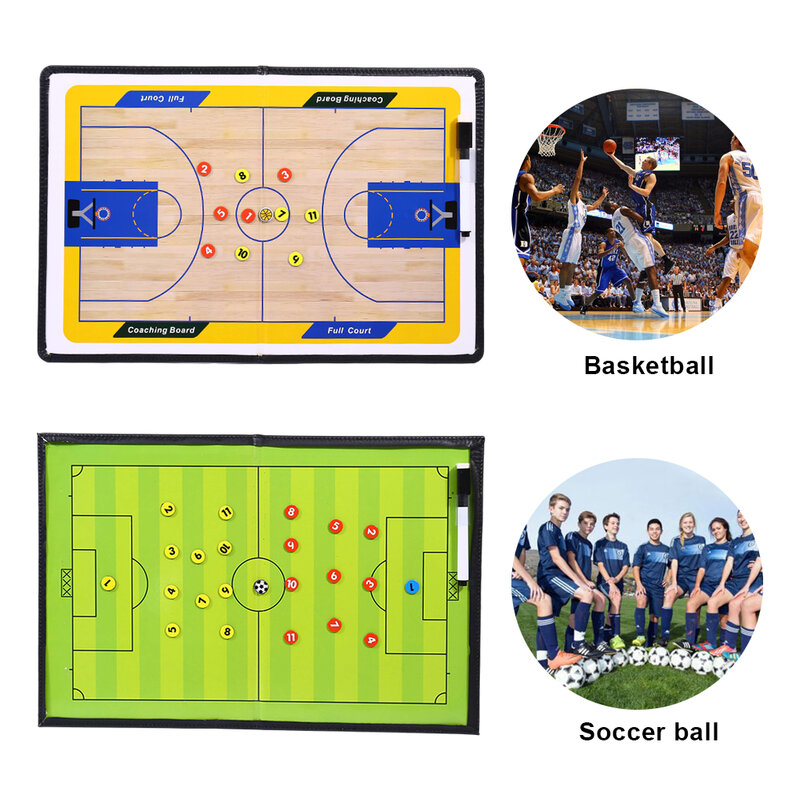 Basketball Tactics Board Wide Application For Coaches And Players Tactical Guidance PVC Durable