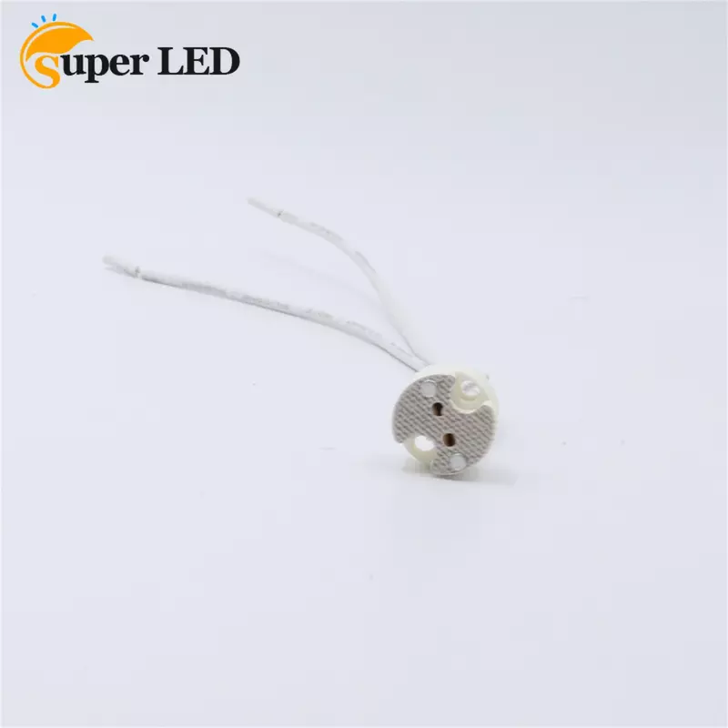 GU10 MR16 Lamp Base Ceramic Light Holder Socket Connector Adapter Wire for LED Bulb Stand Chandelier Halogen Leds Accessory