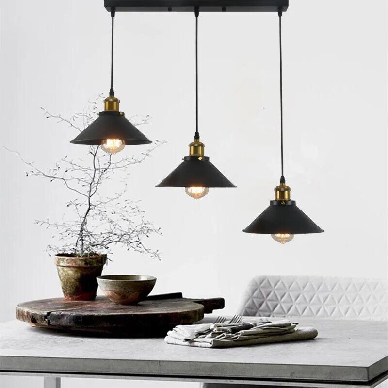 Lampadario in stile americano minimalista nordico creativo a testa singola ristorante cucina Bar lampada a sospensione Retro illuminazione per interni