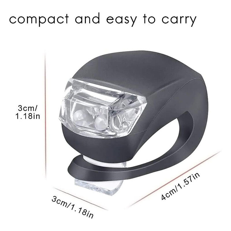 Luz LED trasera recargable por USB para bicicleta de montaña, luces intermitentes delanteras y traseras de advertencia, accesorios de conducción nocturna, 1 ud.