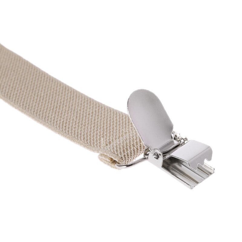 Unisex verstelbare Y-rug bretels vlinderdas set clip-on bretels elastische bruiloft